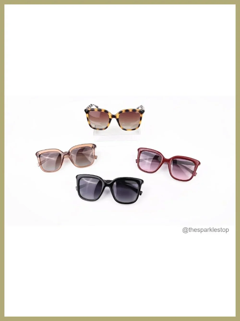 Retro Chunky Square Polarized Sunglasses Bamboo Temple UV400 Unisex